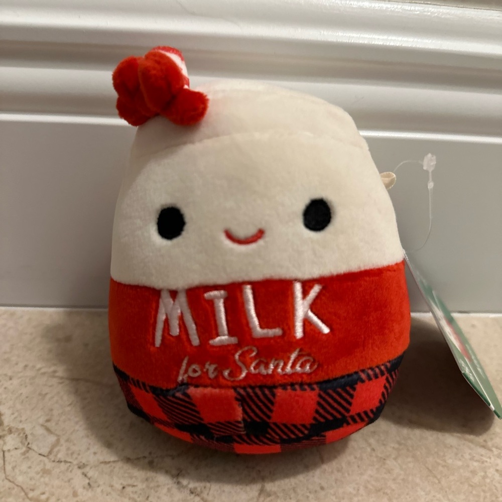 Squishmallows Alten the Glass of Milk for Santa